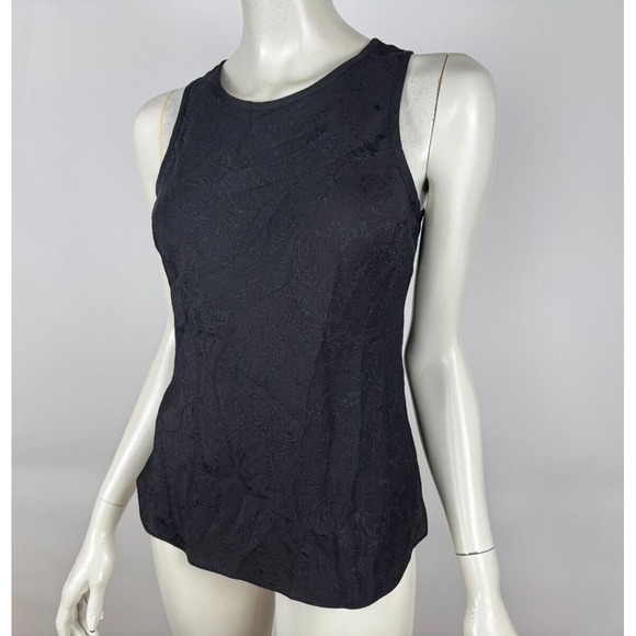 Veronica Beard Sabrina Tank Top‎ Women 4 NWT Textured Silk Sleeveless Round neck - Picture 3 of 14